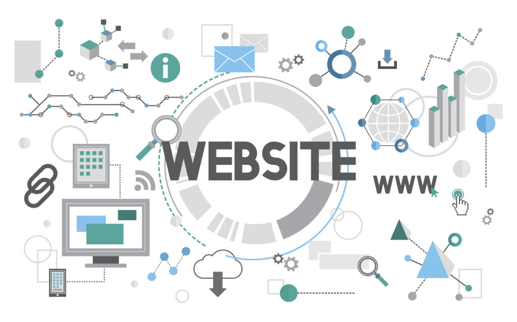 Illustration of web design